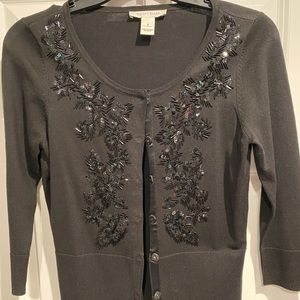 White House Black Market beaded cardigan